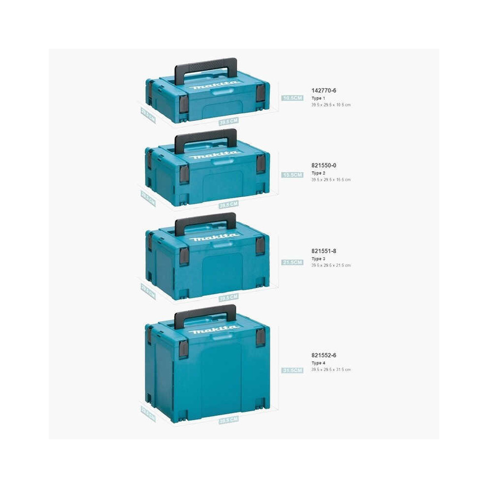 Coffret empilable Makpac Taille 3 Makita 821551-8