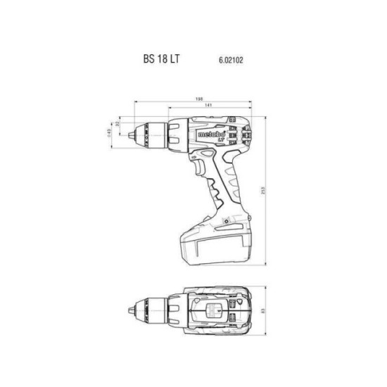 Perceuse-visseuse 18 V Metabo BS 18 LT machine seule