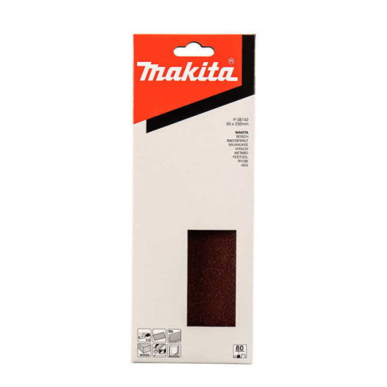 Feuilles abrasives Makita P-36142 93 x 230 mm grain 80 | ProForPro