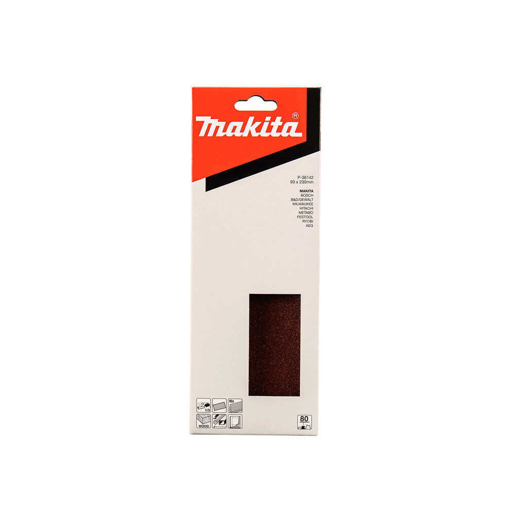 Feuilles abrasives Makita P-36142 93 x 230 mm grain 80 | ProForPro