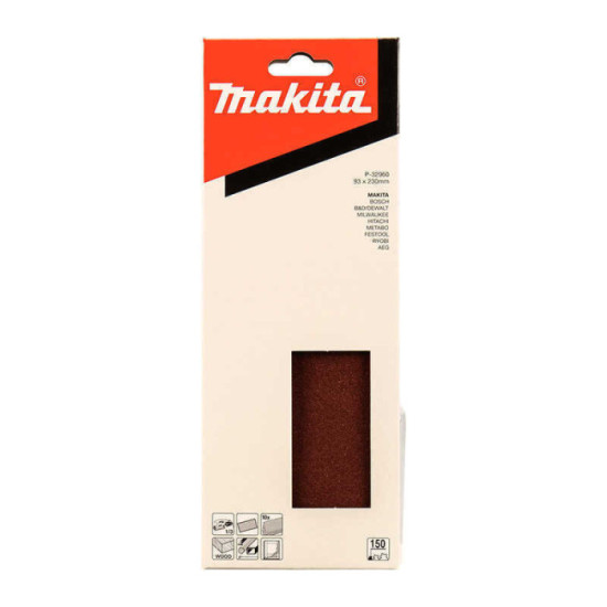 Feuilles abrasives Makita P-32960 115 x 280 mm grain 150 | ProForPro
