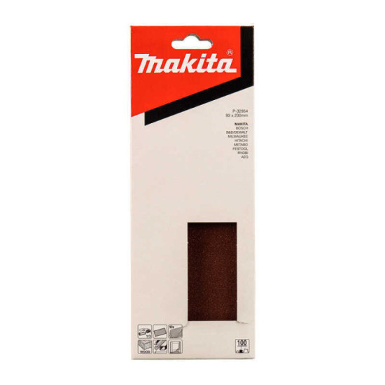 Feuilles abrasives Makita P-32954 115 x 280 mm grain 100 | ProForPro