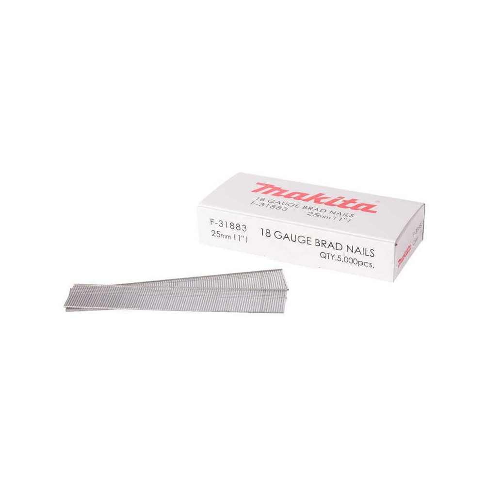 Clous mini-brads 18 Ga 25 mm galvanisés 5000 pcs Makita F-31883 | ProForPro