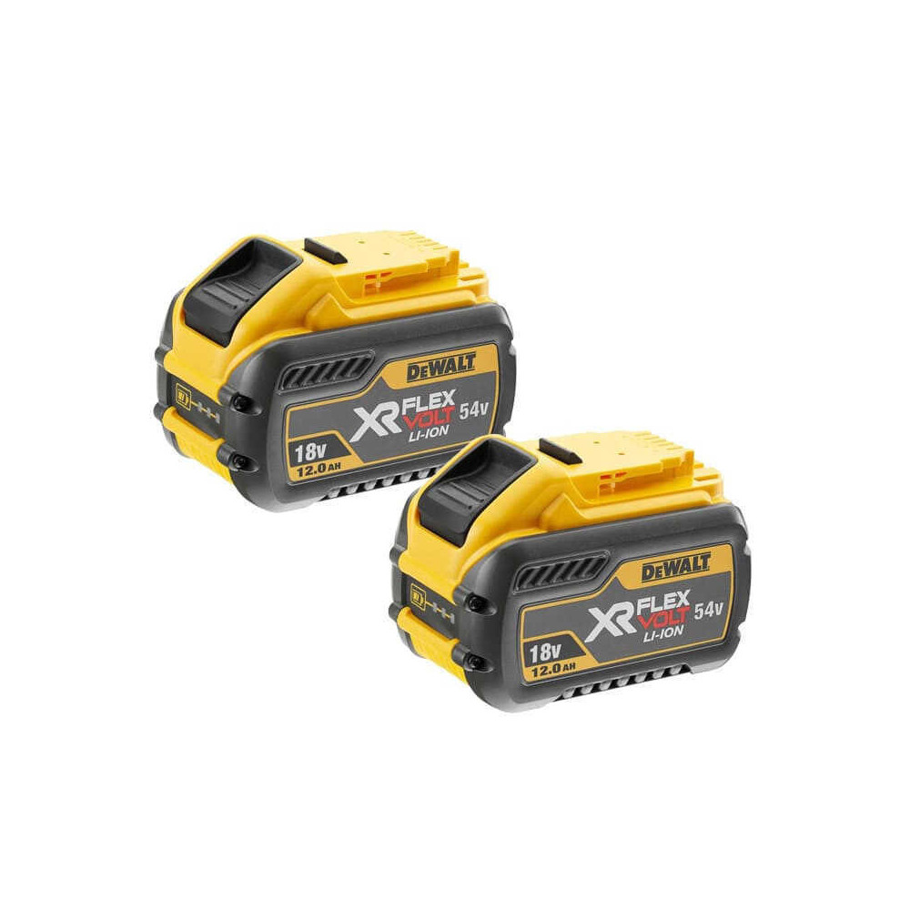 DeWalt DCB548Y2 — Lot de 2 batteries XR FlexVolt 18/54V 12,0 Ah | ProForPro