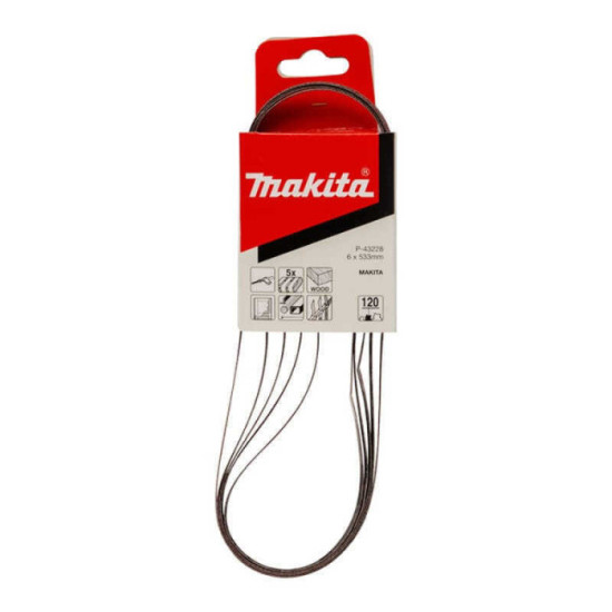 Bandes abrasives Makita P-43228 6 x 533 mm grain 120 | ProForPro