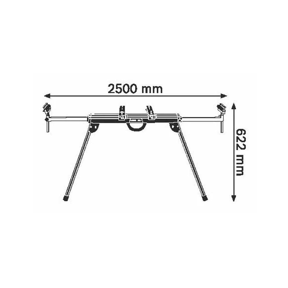 Bosch GTA 2500 W — Établi / support universel pour scie à onglets | ProForPro
