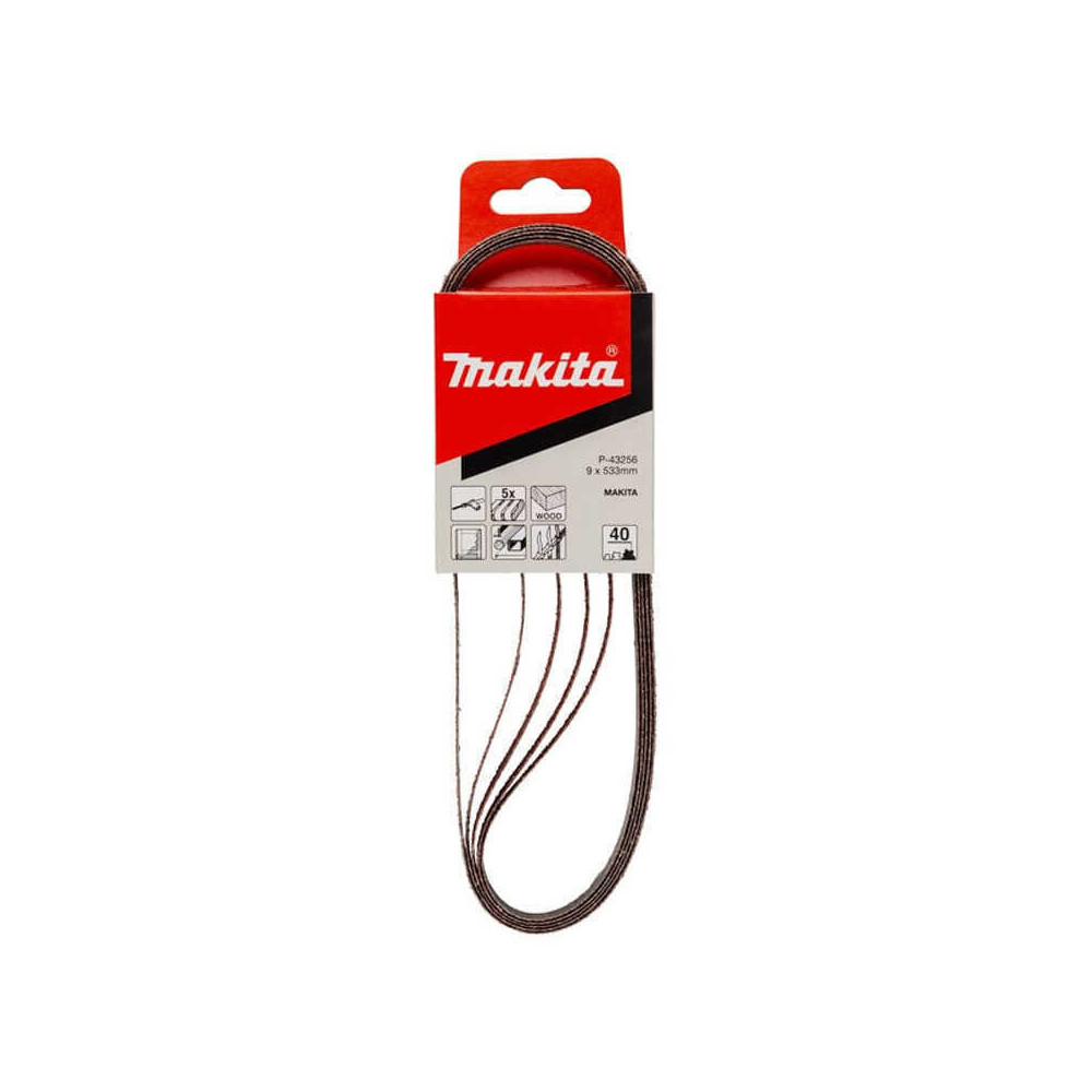 Bandes abrasives Makita P-43256 9 x 533 mm grain 40 | ProForPro