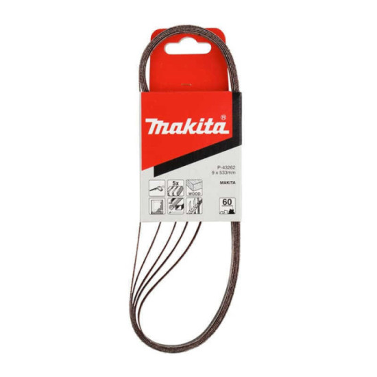 Bandes abrasives Makita P-43262 9 x 533 mm grain 60 | ProForPro