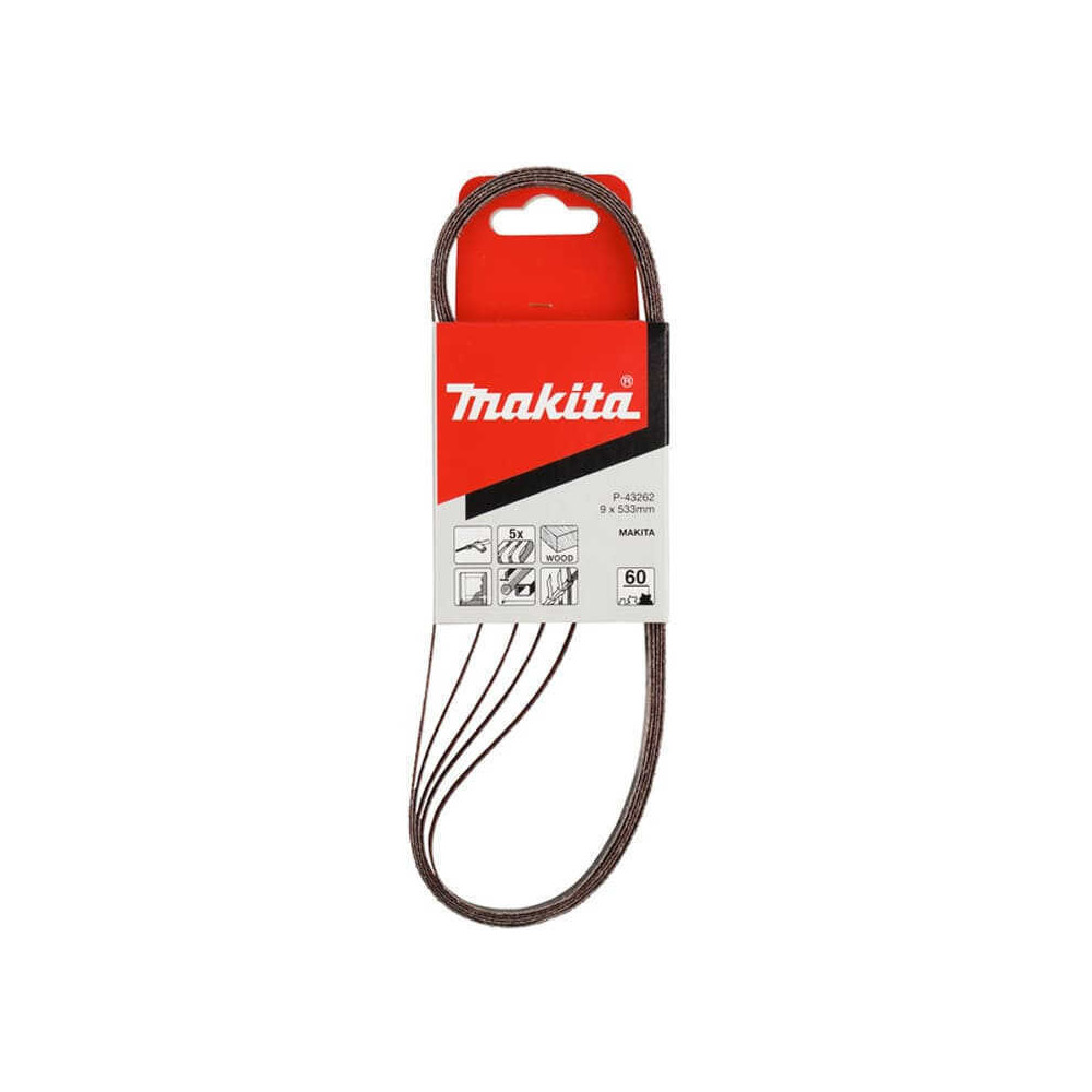 Bandes abrasives Makita P-43262 9 x 533 mm grain 60 | ProForPro