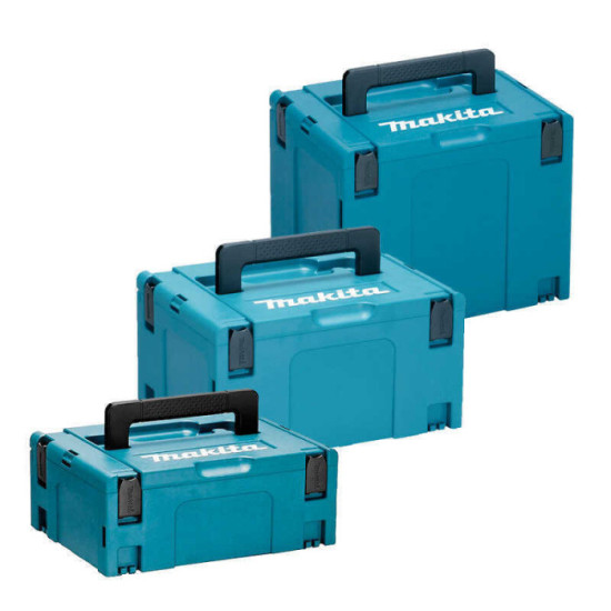 Lot de 3 coffrets de transport Makita MAKPACSET Makpac tailles 2, 3 et 4 | ProForPro
