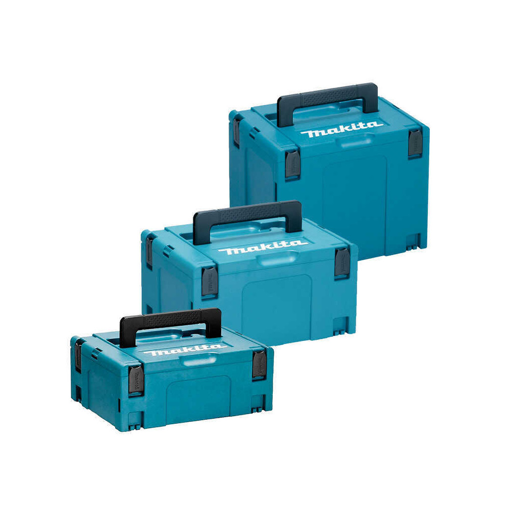 Lot de 3 coffrets de transport Makita MAKPACSET Makpac tailles 2, 3 et 4 | ProForPro