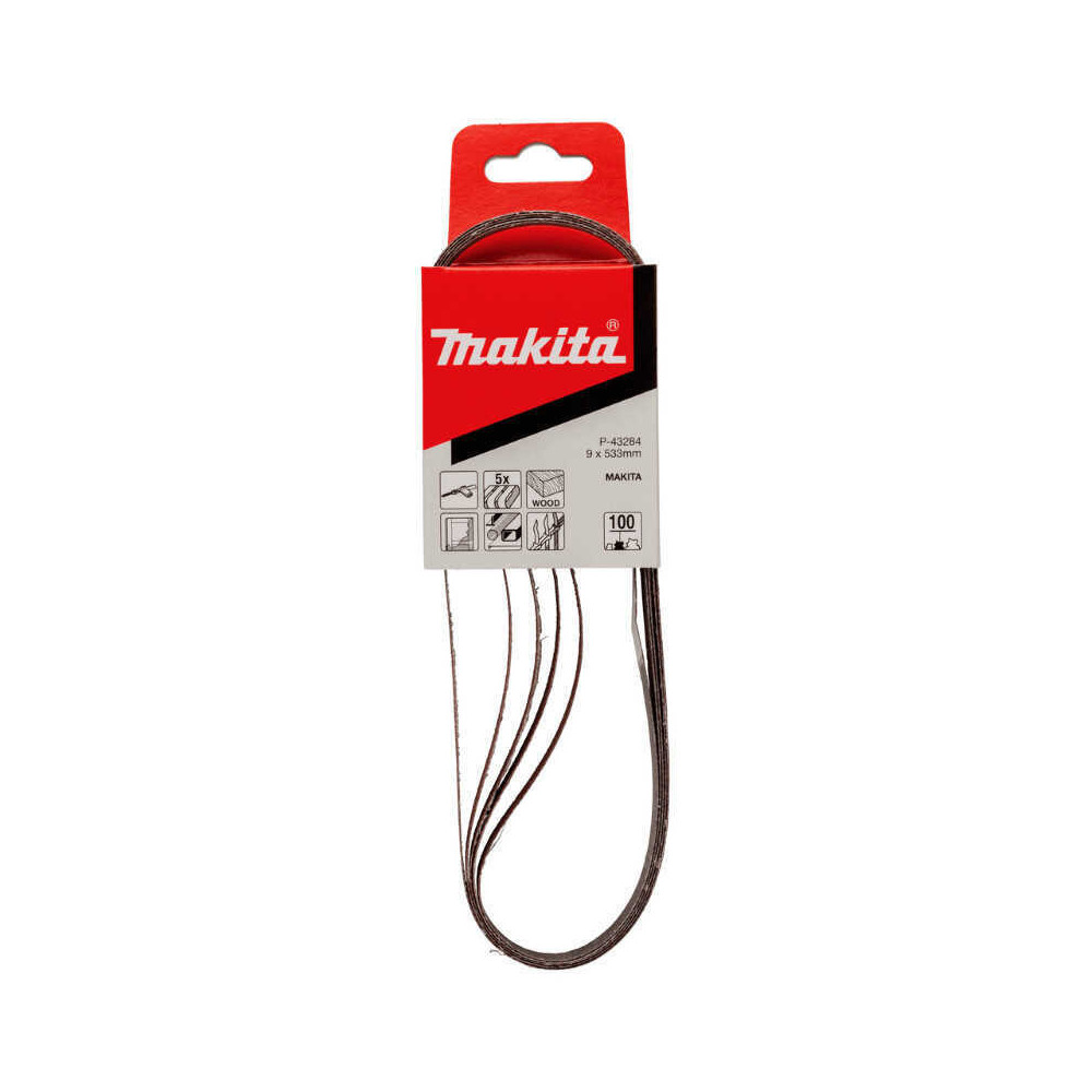 Bandes abrasives Makita P-43284 9 x 533 mm grain 100 | ProForPro