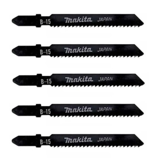 Lot de 5 lames de scie sauteuse bois, contreplaqué et PVC Makita A-85678 | ProForPro