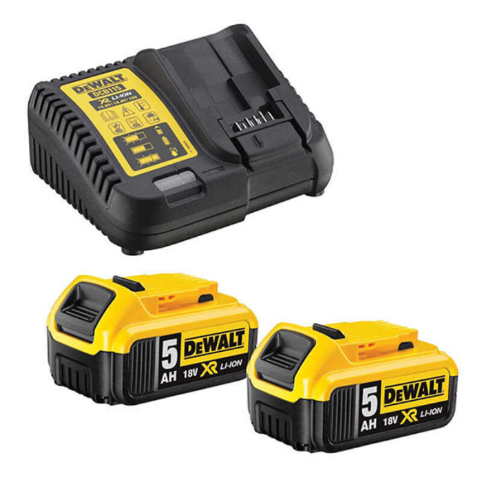 Starter-Kit énergie 18V XR DeWalt DCB184X2 + DCB115 2×5,0Ah | ProForPro