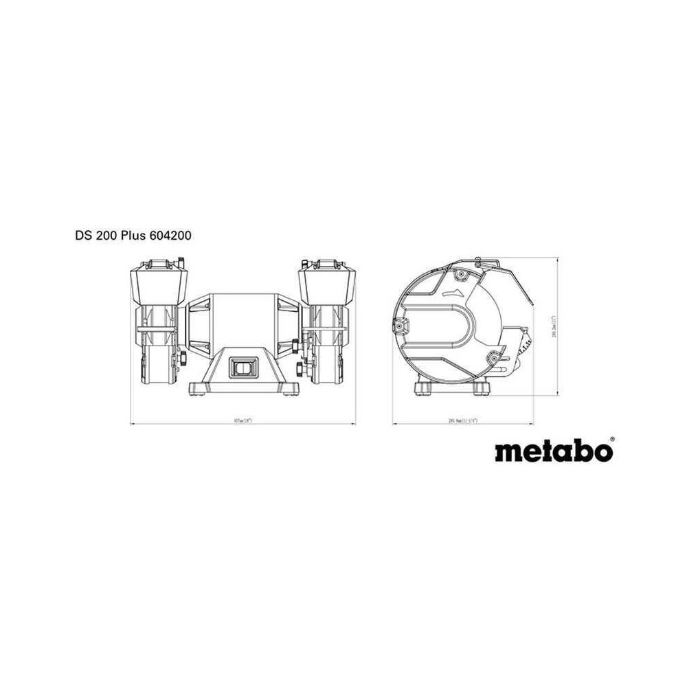 Metabo DS 200 PLUS Touret à meuler 450W Ø200 | ProForPro