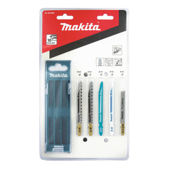 Lames de scie sauteuse 77 mm bois/métal x10 Makita B-44426