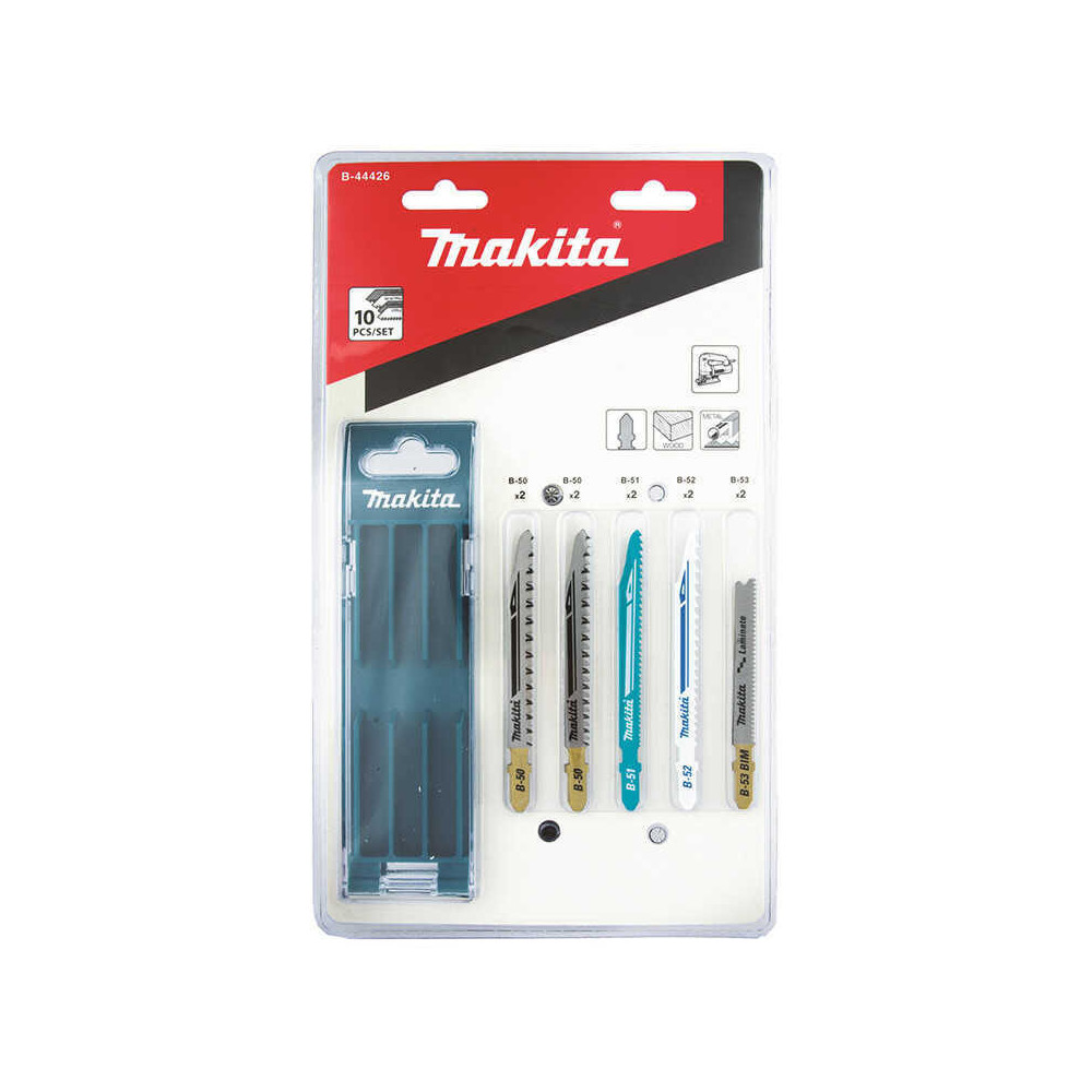 Lames de scie sauteuse 77 mm bois/métal x10 Makita B-44426