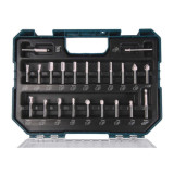 Coffret de 22 fraises à bois Ø8 mm pour défonceuse Makita D-74784 | ProForPro