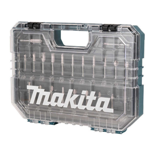 Coffret de 22 fraises à bois Ø8 mm pour défonceuse Makita D-74784 | ProForPro