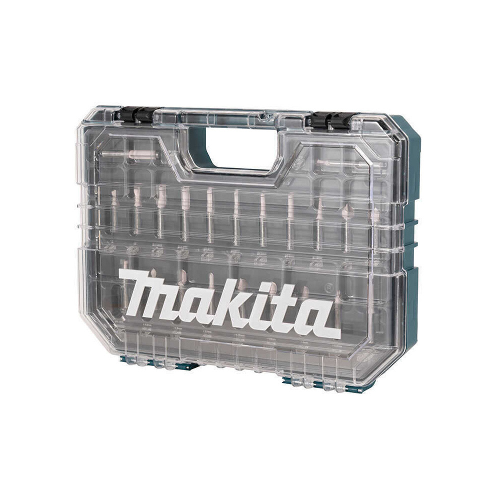 Coffret de 22 fraises à bois Ø8 mm pour défonceuse Makita D-74784 | ProForPro