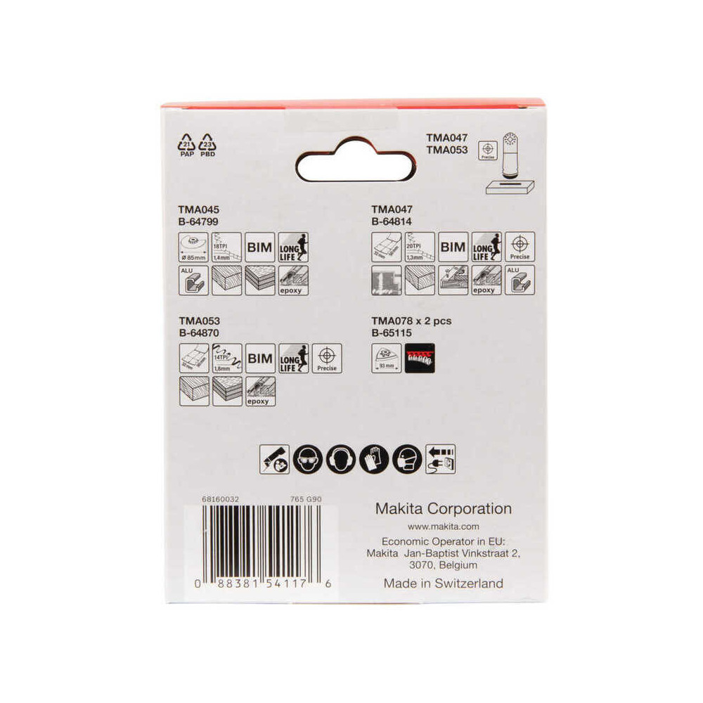 Pack 5 lames Starlock Makita B-67511 multifonction | ProForPro