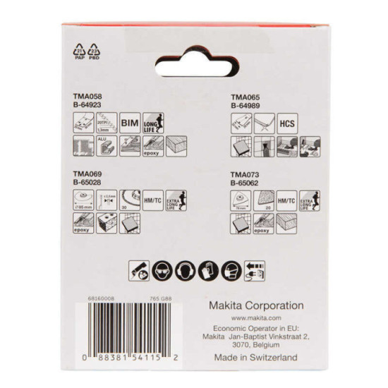 Pack 4 lames Starlock Makita B-67496 multifonction | ProForPro