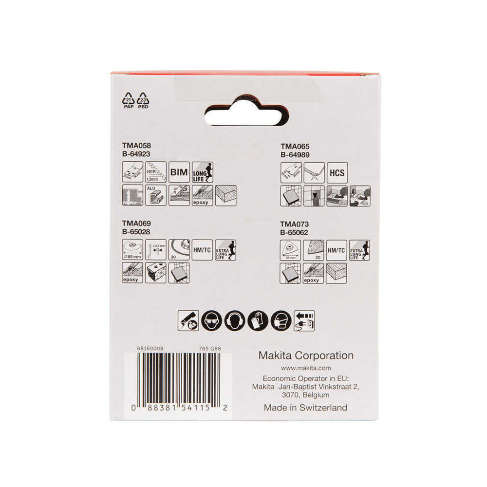 Pack 4 lames Starlock Makita B-67496 multifonction | ProForPro