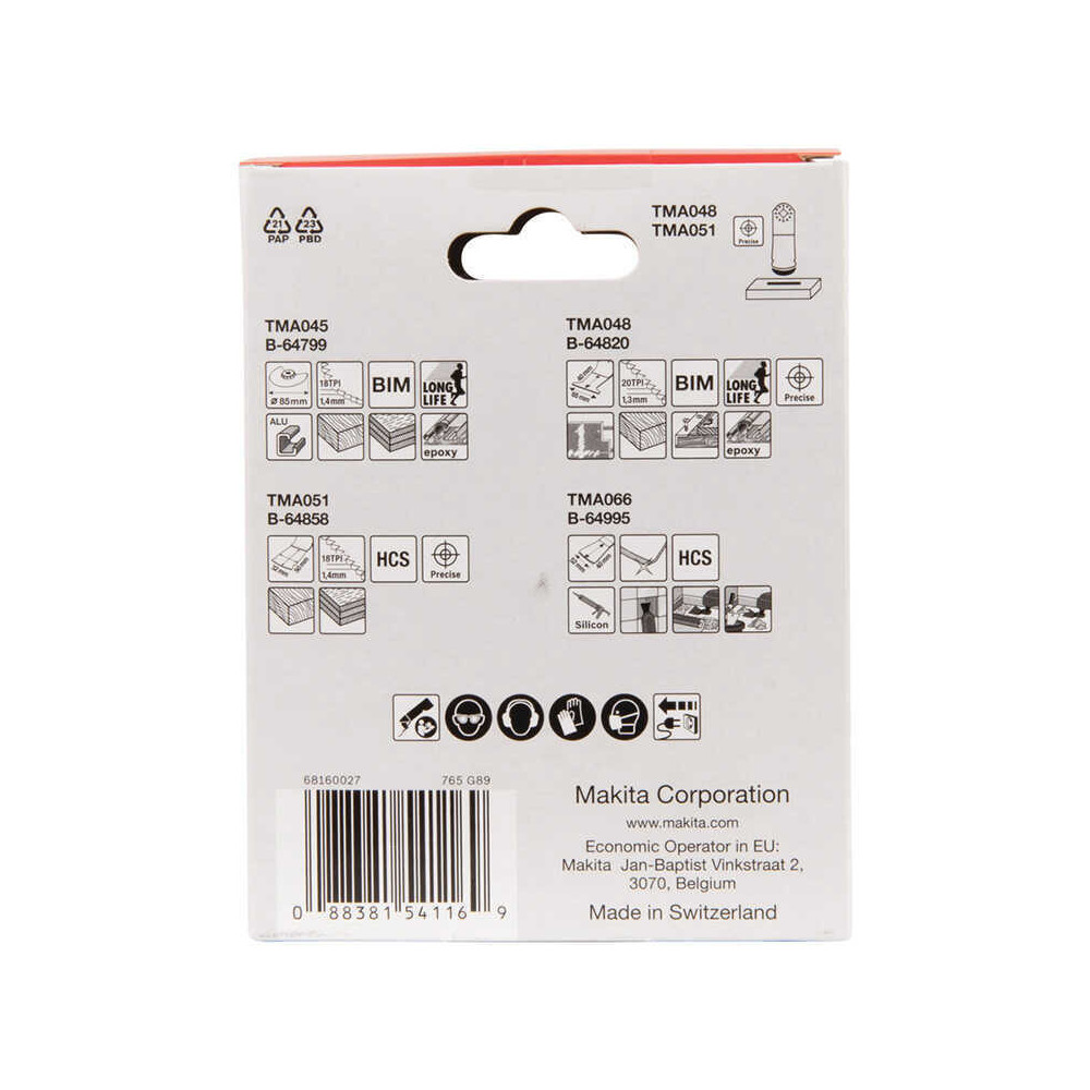 Pack 4 lames Starlock Makita B-67505 multifonction | ProForPro