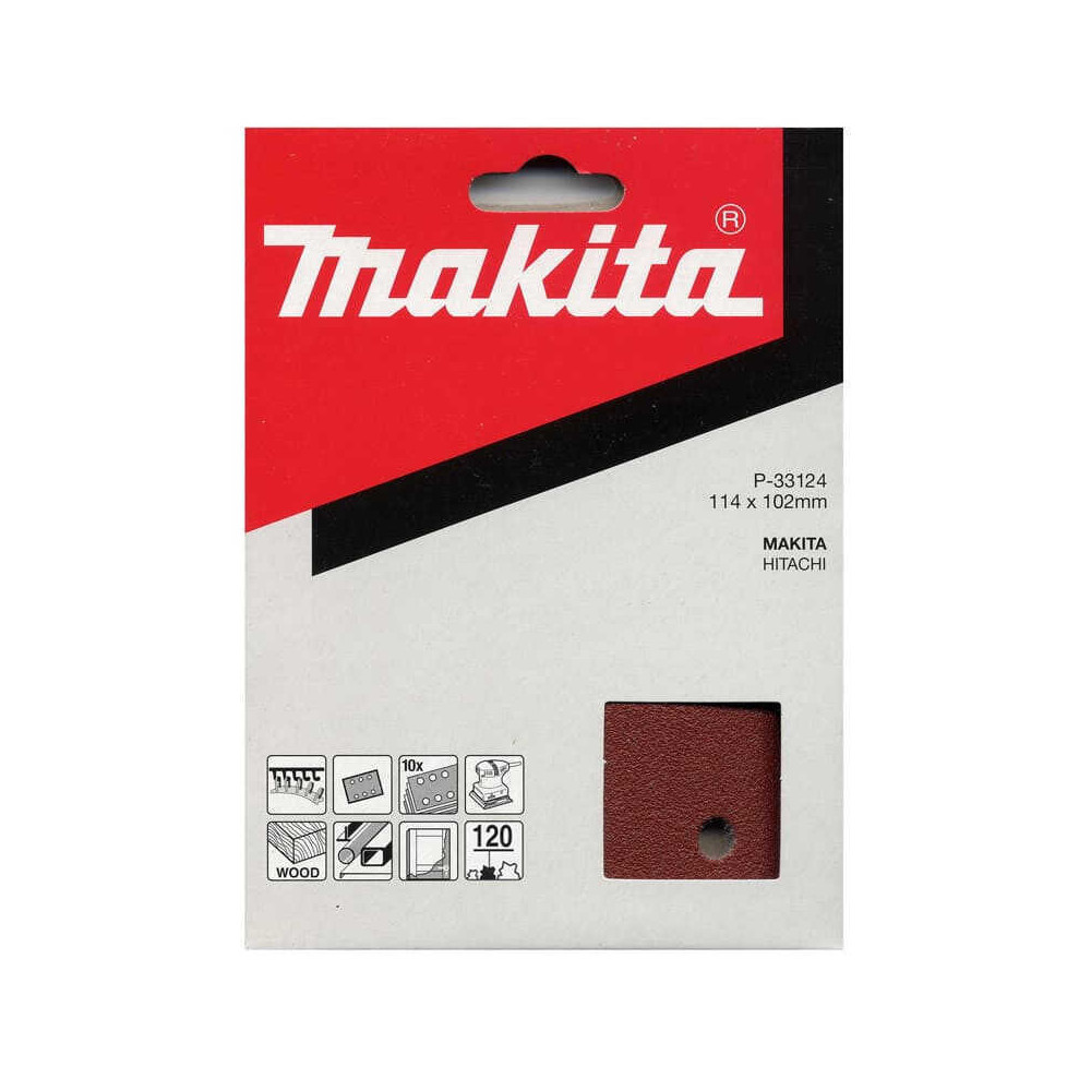Feuilles abrasives Makita P-33124 114 x 102 mm grain 120 | ProForPro