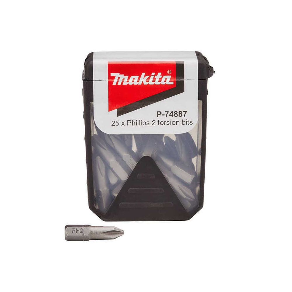Coffret de 25 embouts Phillips 2 torsion Makita P-74887 | ProForPro