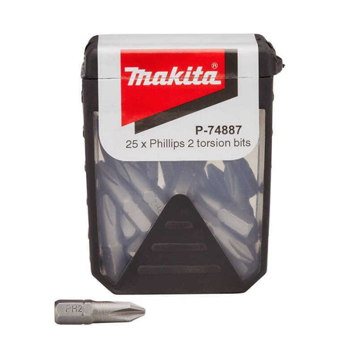 Coffret de 25 embouts Phillips 2 torsion Makita P-74887 | ProForPro
