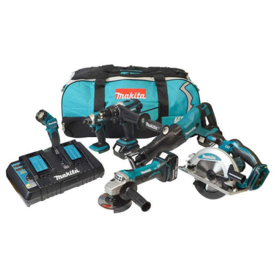 Combo 6 machines 18V LXT Makita DLX6104TX2 3x5,0 Ah | ProForPro