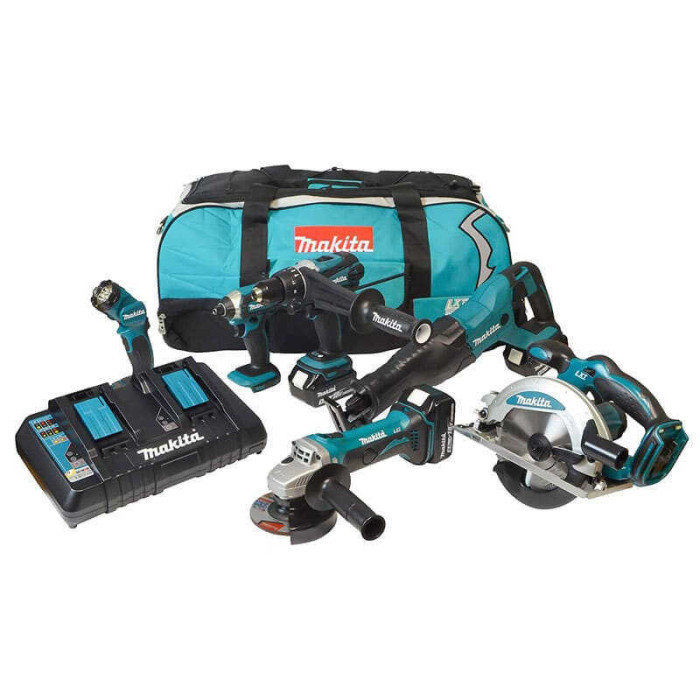 Combo 6 machines 18V LXT Makita DLX6104TX2 3x5,0 Ah | ProForPro
