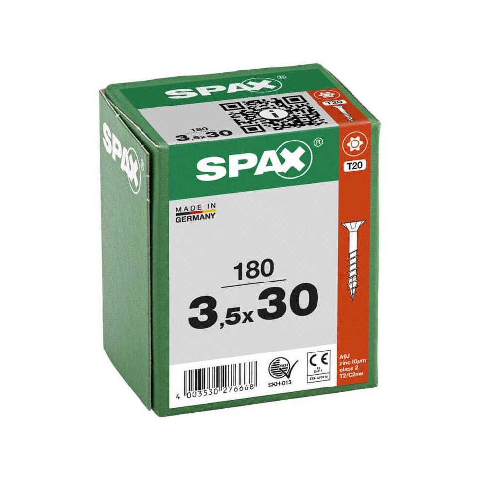 SPAX Vis à bois T-STAR T20 WIROX - Boîte de 180