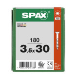 SPAX Vis à bois T-STAR T20 WIROX - Boîte de 180