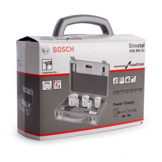 Coffret de scies-cloches Progressor Ø20-64 mm bois/métal Bosch | ProForPro