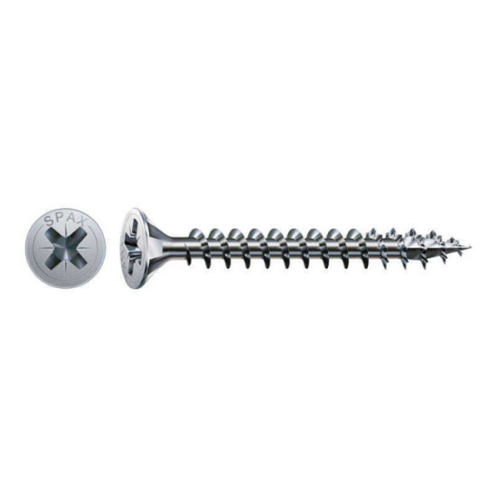 SPAX Vis à bois cruciforme inox tête fraisée - 180 pcs