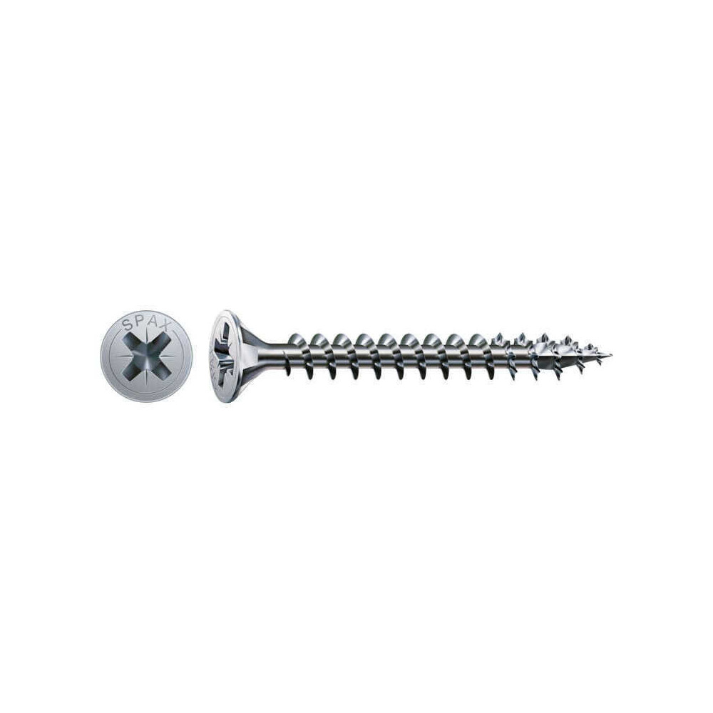 SPAX Vis à bois cruciforme inox tête fraisée - 180 pcs