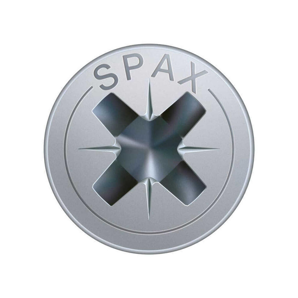 SPAX Vis à bois cruciforme inox tête fraisée - 180 pcs