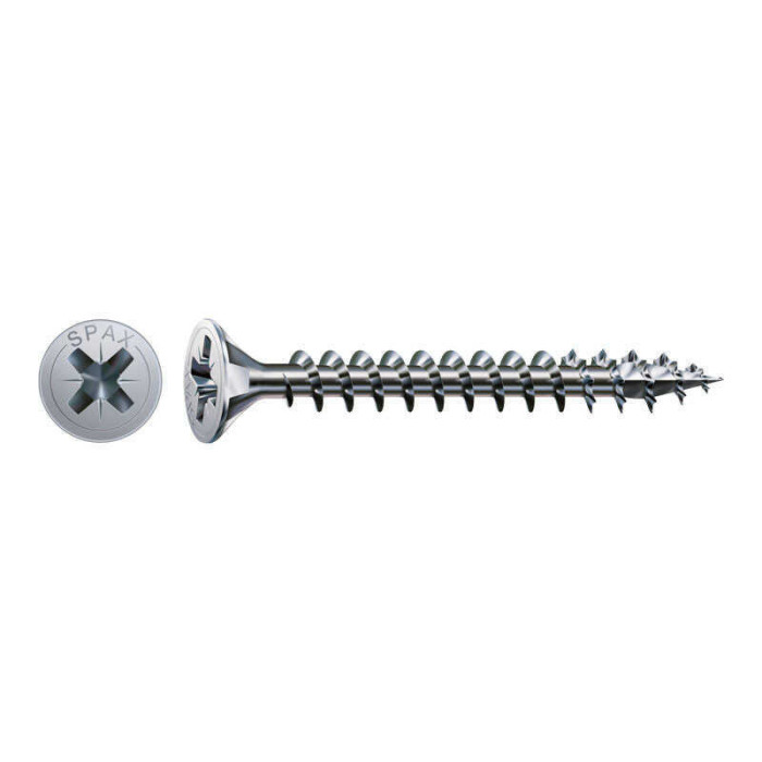SPAX Vis à bois cruciforme inox tête fraisée - 360 pcs