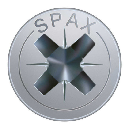 SPAX Vis à bois cruciforme inox tête fraisée - 360 pcs