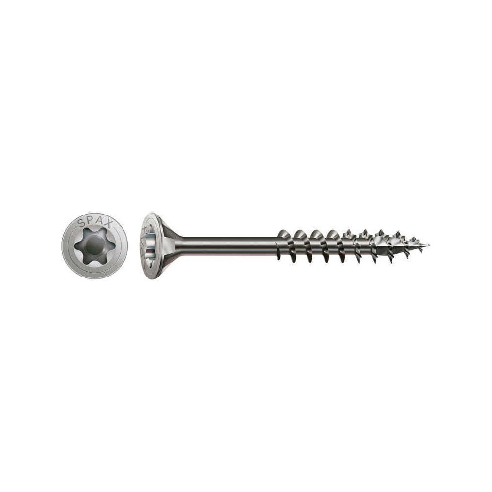 SPAX Vis à bois T-STAR T20 inox tête fraisée - 90 pcs
