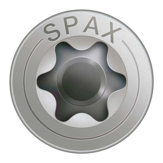 SPAX Vis à bois T-STAR T20 inox tête fraisée - 90 pcs