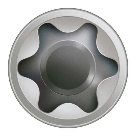 SPAX Vis terrasse tête cylindrique T25 inox A2 - 180 pcs