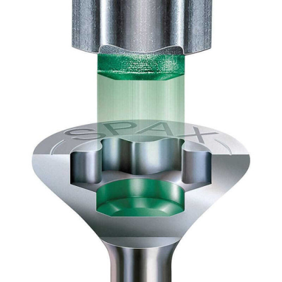 SPAX Embouts T-STAR 50 mm inox A2 - Lot de 5