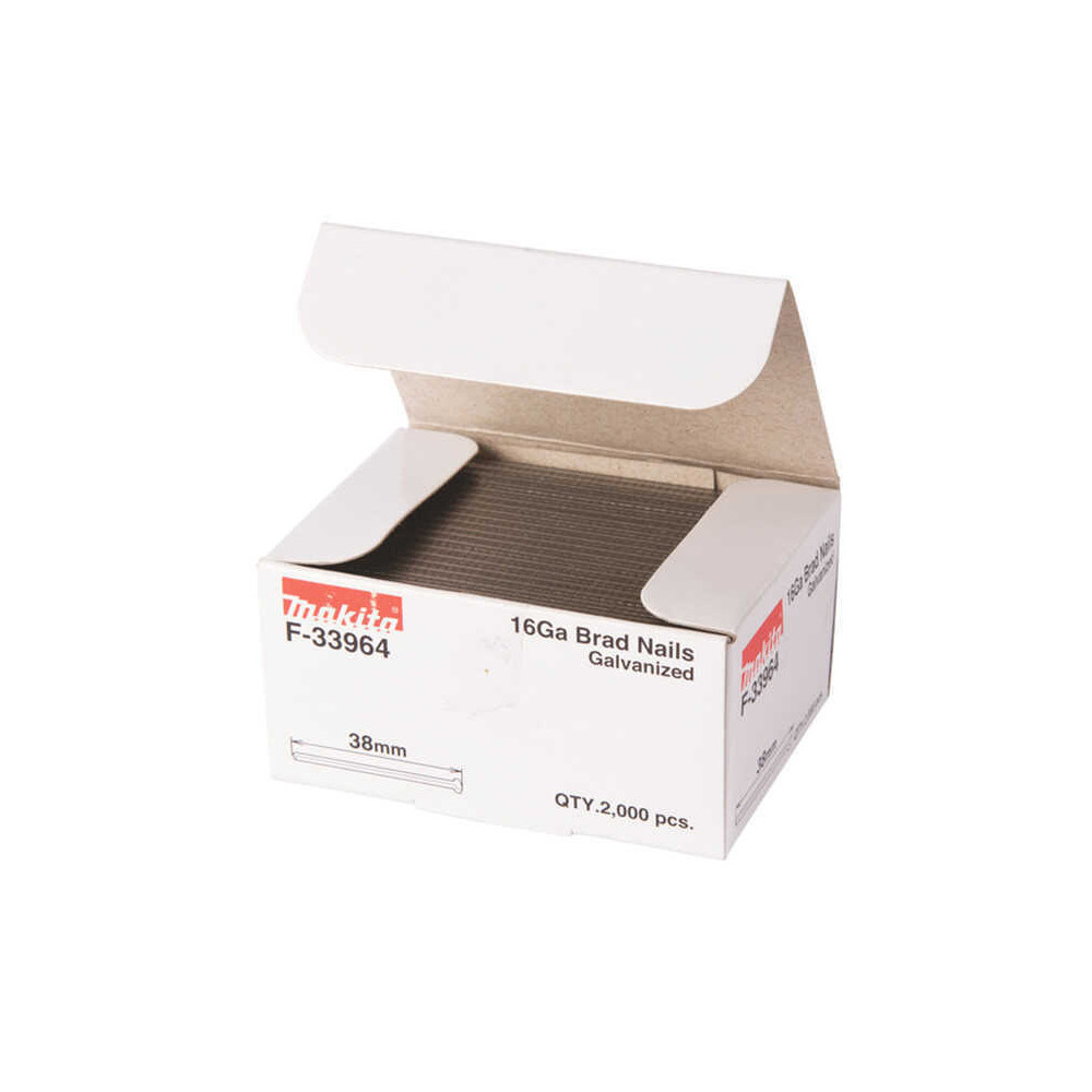 Clous Brads 16 Ga galvanisés 38 mm Makita F-33964 (2000 pcs) | ProForPro