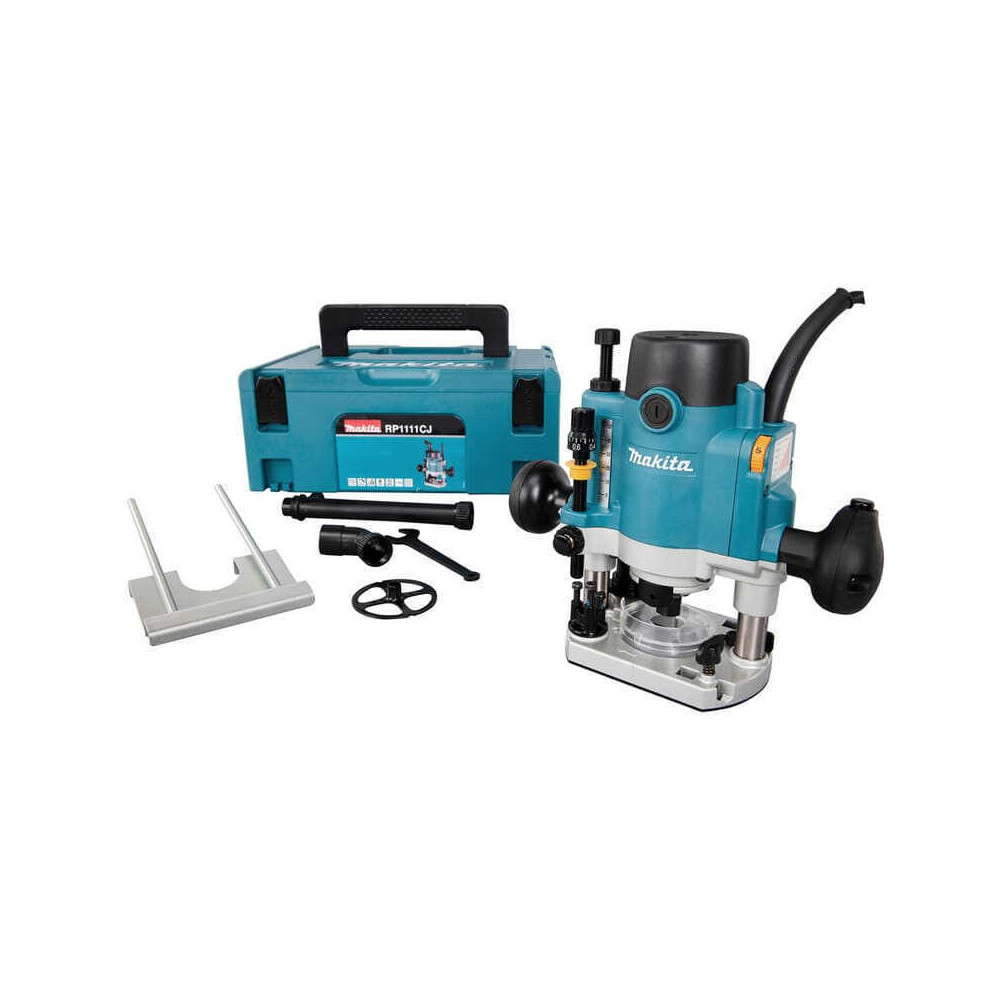 Défonceuse 1100 W Makita RP1111CJ pinces 6 / 6,35 / 8 mm (en Makpac) | ProForPro
