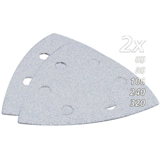 Assortiment 10 triangles abrasifs peinture pour outil oscillant Makita B-21674 | ProForPro