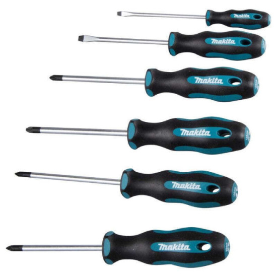 Jeu de 6 tournevis SL PH PZ Makita E-10528 | ProForPro