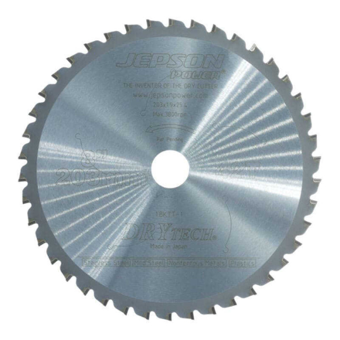 Lame carbure Drytech Ø203 mm 42D inox Jepson 72120342I